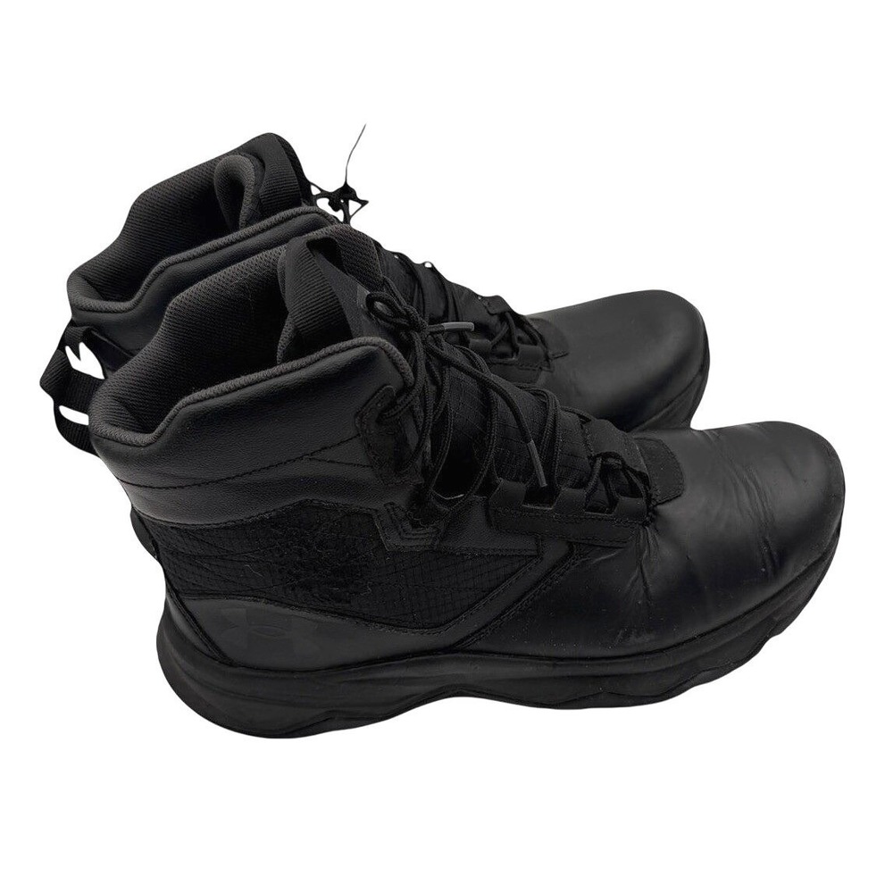 Under Armour UA Stellar G2 Tactical‎ Boots Black Slip Resistant Men 11.5 * Read